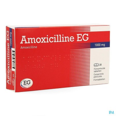 Amoxicilline EG Comp 20 X 1000mg