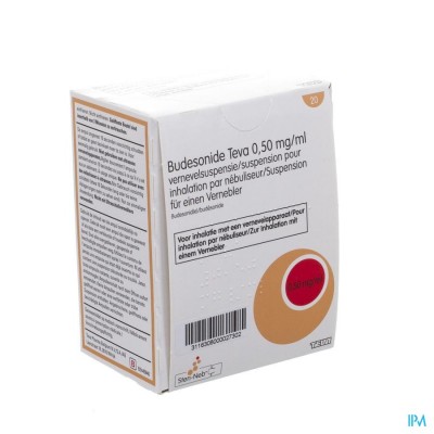 Budesonide Teva 0,500mg/ml Vernevelsusp. 20x2ml
