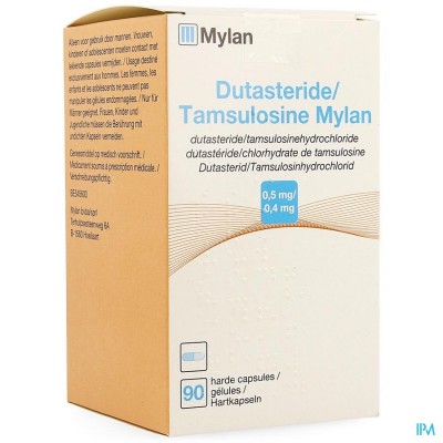 Dutasteride Tamsulosine Mylan 0,5mg/0,4mg Caps 90
